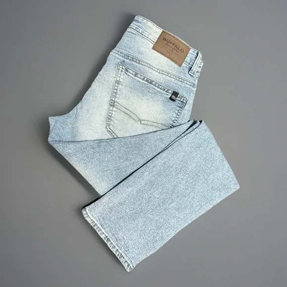 NWT Buffalo David Bitton Slim Ash Stretch Denim Jeans Men's 30x30 - Picture 3 of 8
